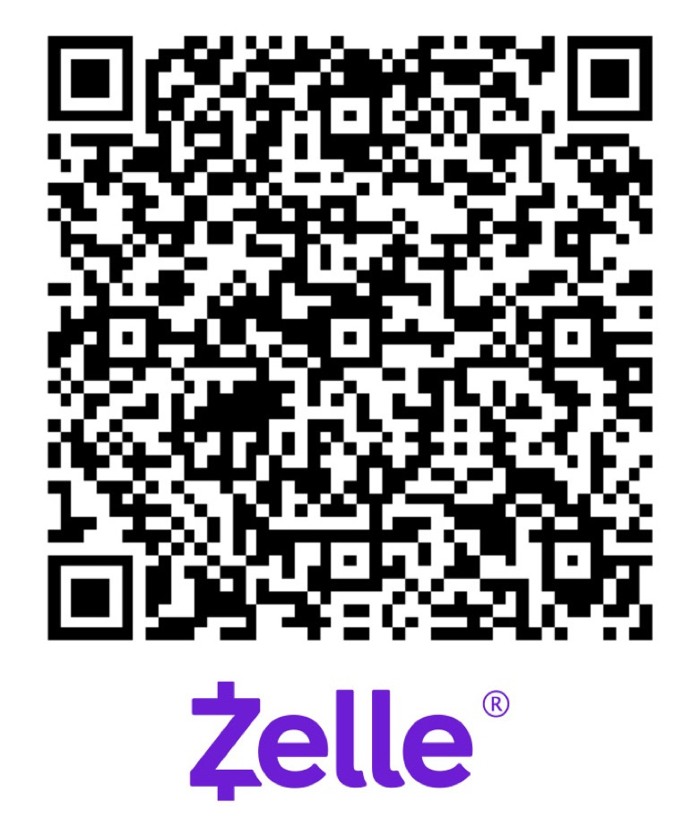 Zelle QR code for Harvest House donations